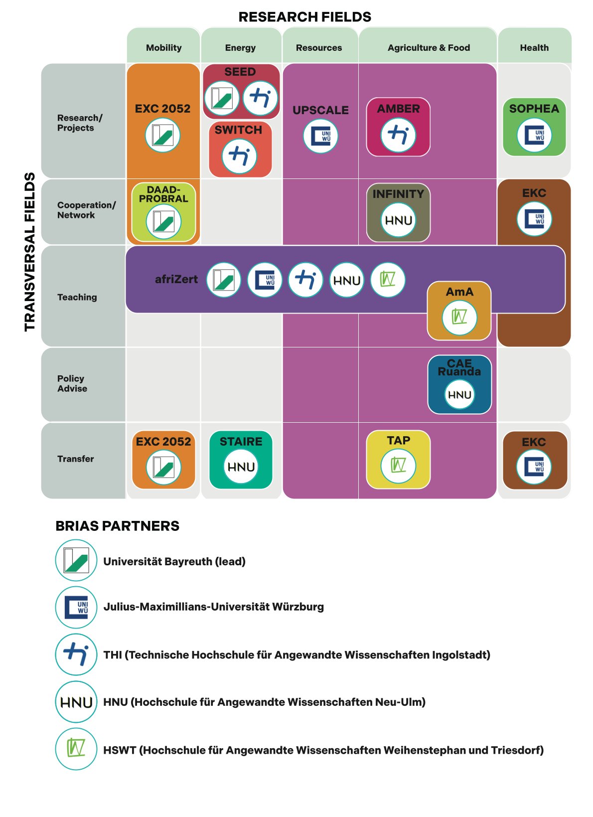 BRIAS fields of investigation
